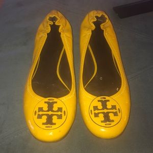 Tory Burch Patent leather flats.